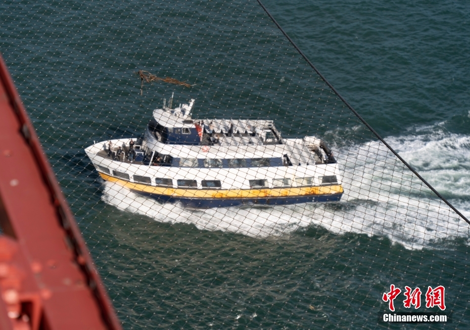 耗资2.17亿 美国旧金山金门大桥自杀防护网项目即将完工