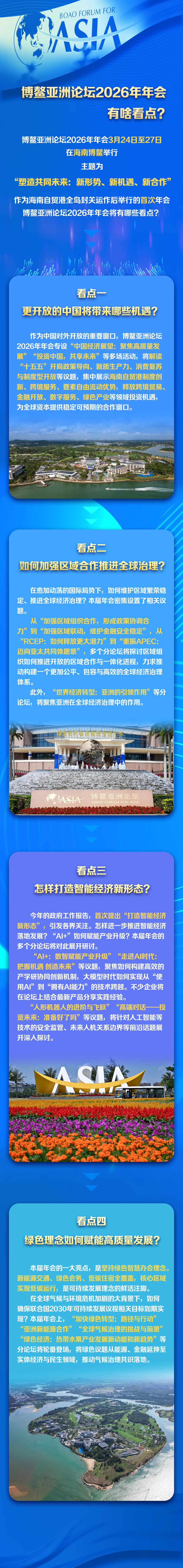 博鳌亚洲论坛｜博鳌亚洲论坛2026年年会有啥看点？