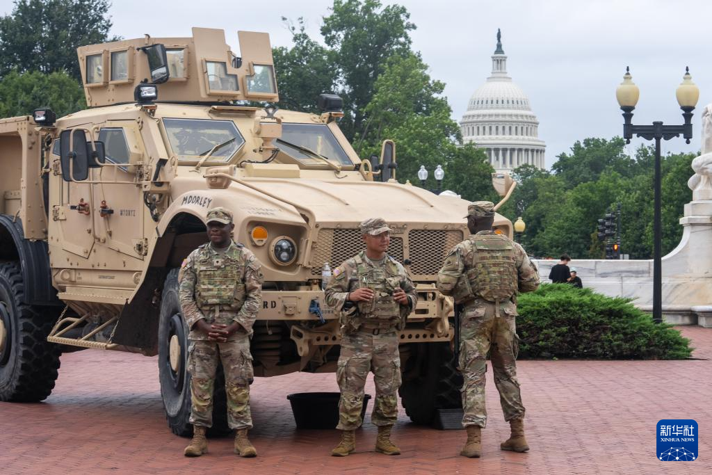 部署在美国首都华盛顿的国民警卫队